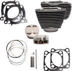 S&S CYCLE Cylinder Kit - 128" Big Bore - Wrinkle Black w/Highlights - 114"/117" M8 910-0684A — image 1