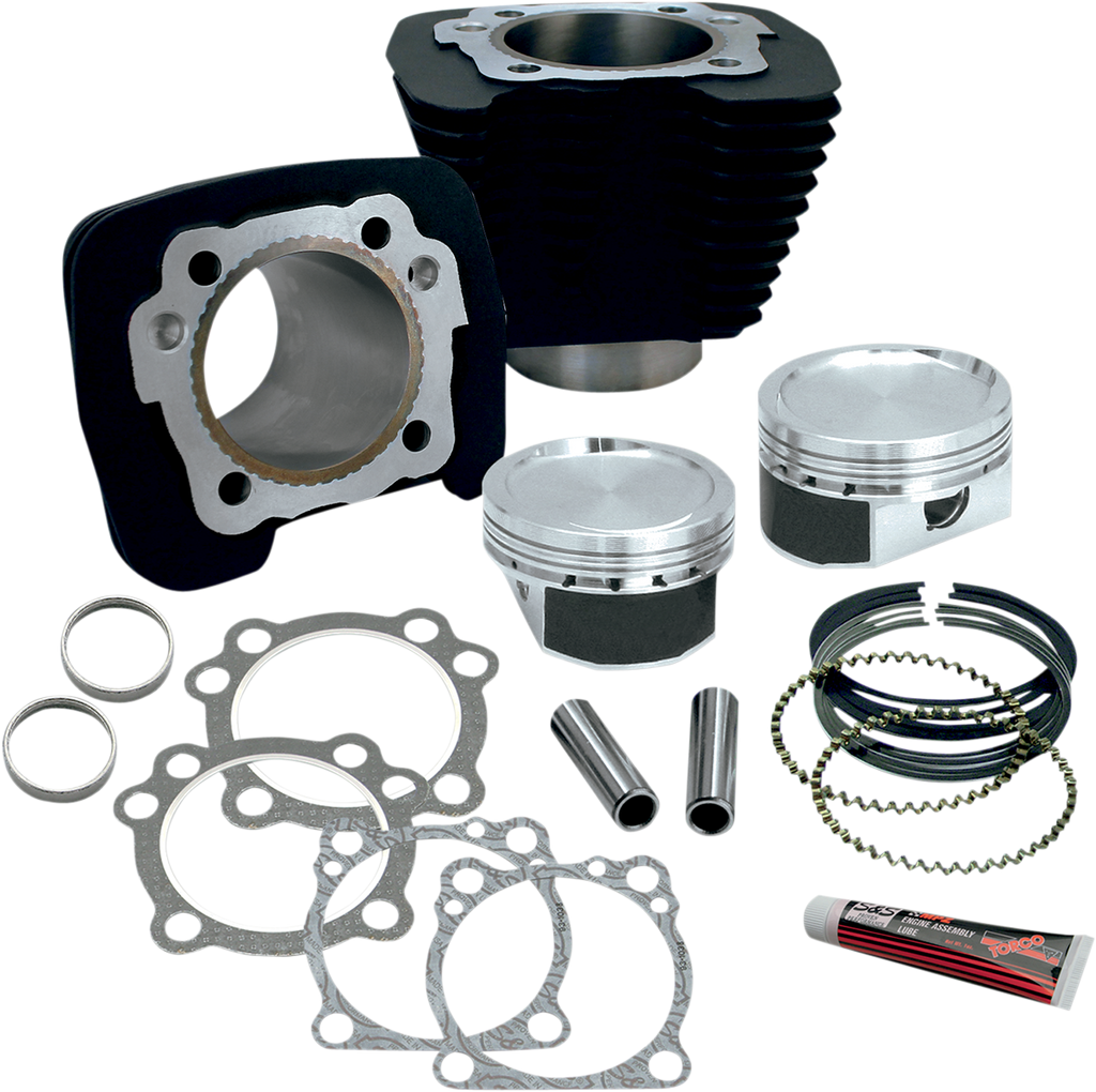S&S CYCLE 1200cc Conversion Kit - XL883 - Wrinkle Black 910-0687 — image 1