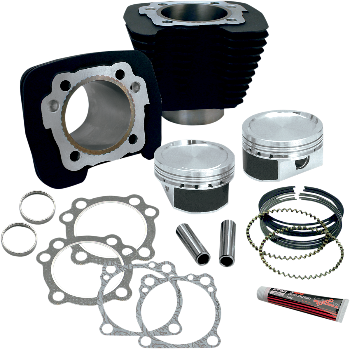 S&S CYCLE 1200cc Conversion Kit - XL883 - Wrinkle Black 910-0687 — image 1