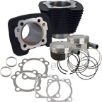 S&S CYCLE Cylinder Kit - 1200 cc Conversion - 11.2:1 Compression Ratio - Wrinkle Black - XL 910-0692 — image 1