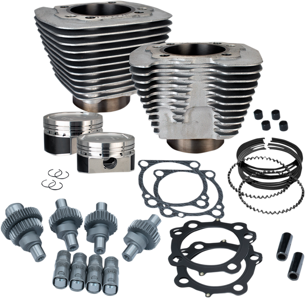 S&S CYCLE Hooligan Kit - 883 cc to 1200 cc - Silver Powdercoat - Sportster 910-0700 — image 1