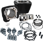 S&S CYCLE Hooligan Kit - 1200 cc to 1250 cc - Wrinkle Black - Sportster 910-0701 — image 2