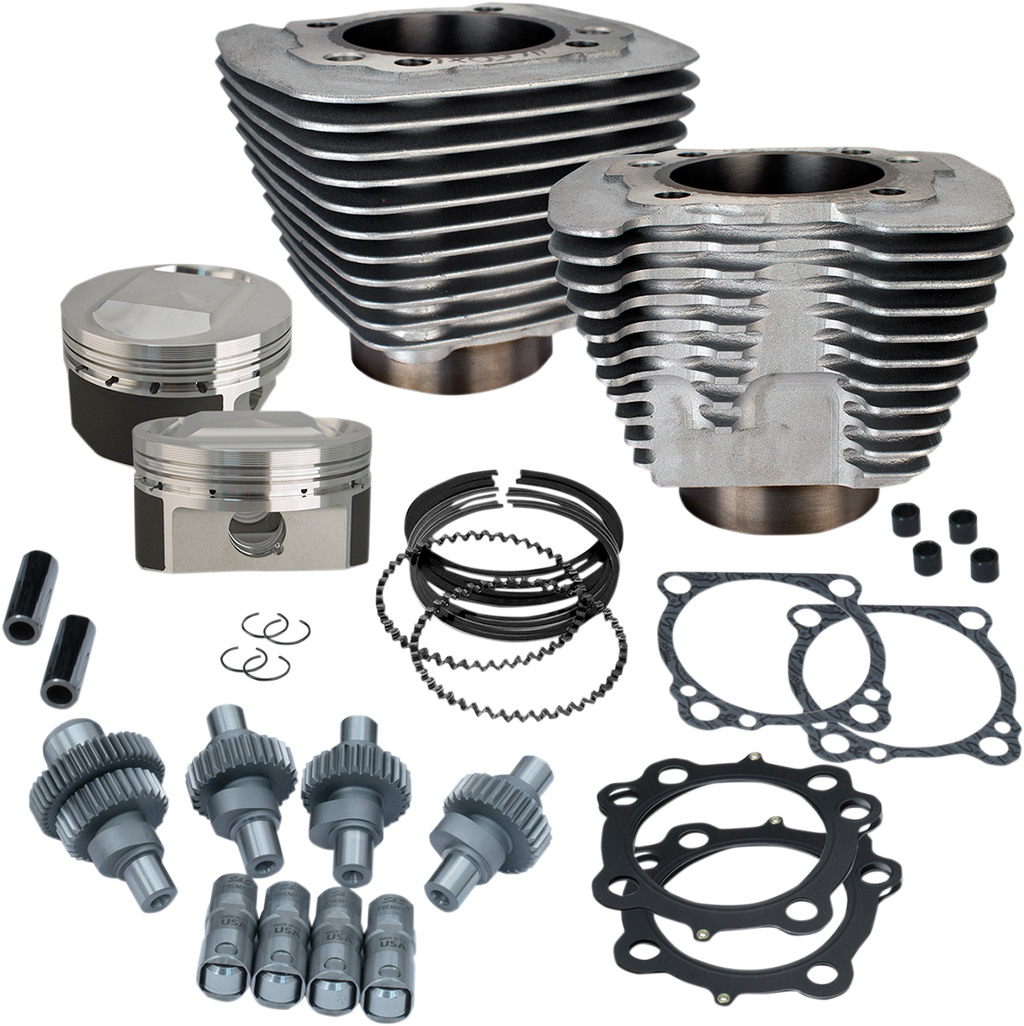 S&S CYCLE Hooligan Kit - 1200 cc to 1250 cc - Silver Powdercoat - Sportster 910-0702 — image 1