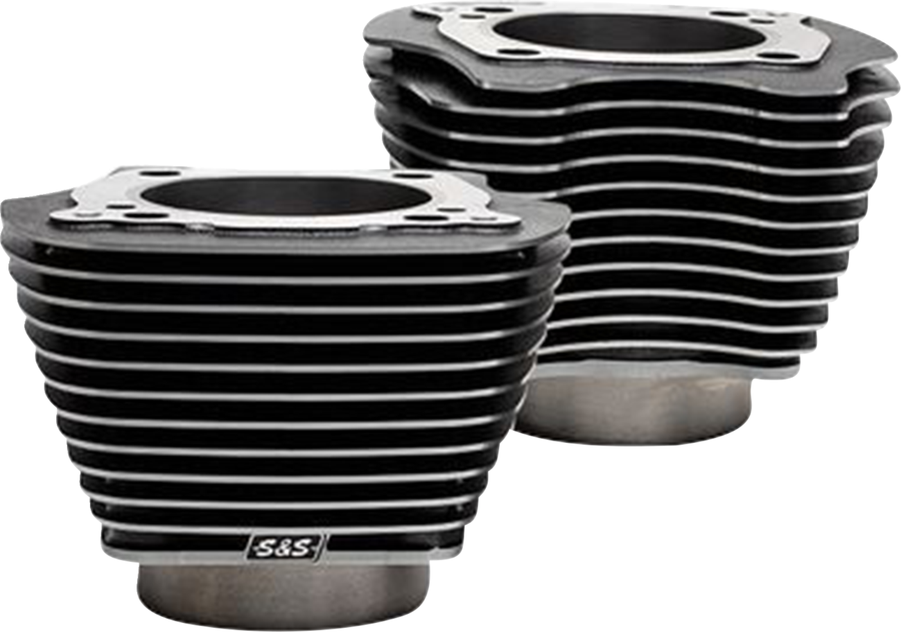 S&S CYCLE Cylinder Set - 4.25" Bore - Unhoned - Black Granite w/Highlights - M8 910-0739A — image 1
