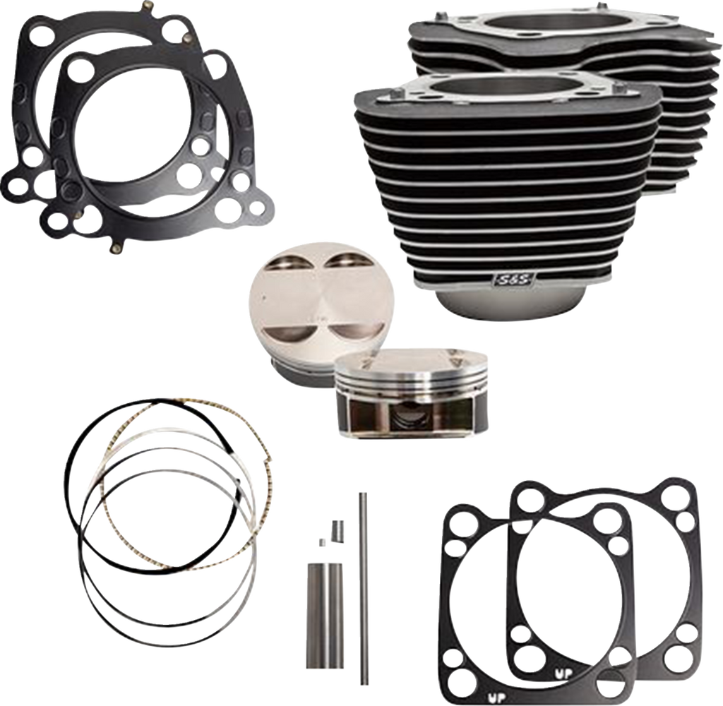 S&S CYCLE Cylinder Kit - 131" Stroker Cylinder - Wrinkle Black w/o Highlights - M8 910-0763A — image 2