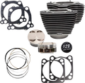S&S CYCLE 129" Cylinder Kit - 4.375" Stroke - Wrinkle Black w/Highlighted Fins - (107") M8 910-0843A — image 1