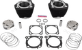 S&S CYCLE 136" Cylinder Kit - 4.625" Stroke - Wrinkle Black w/o Highlighted Fins - M8 910-0849A — image 1