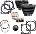 S&S CYCLE 136" Cylinder Kit - 4.625" Stroke - Black Granite w/Highlighted Fins - M8 910-0850A — image 1