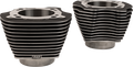 S&S CYCLE Cylinder Set - 4.320" Bore - Unhoned - Black w/Highlighted Fins - M8 910-1005A — image 1
