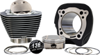 S&S CYCLE 132" High Compression | 136" Big Bore Kit - 4.320" Bore - Black w/Highlighted Fins - M8 910-1008A — image 1