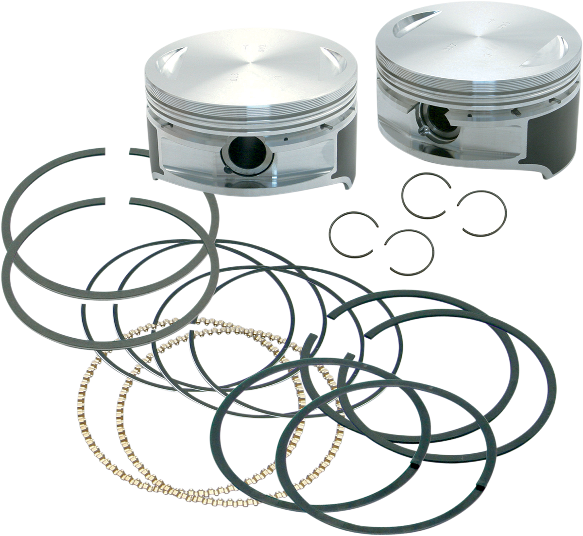 S&S CYCLE Piston Kit - 106" Stroker - 3.875" +0.020" - 95"-103" Motors 92-1212 — image 2