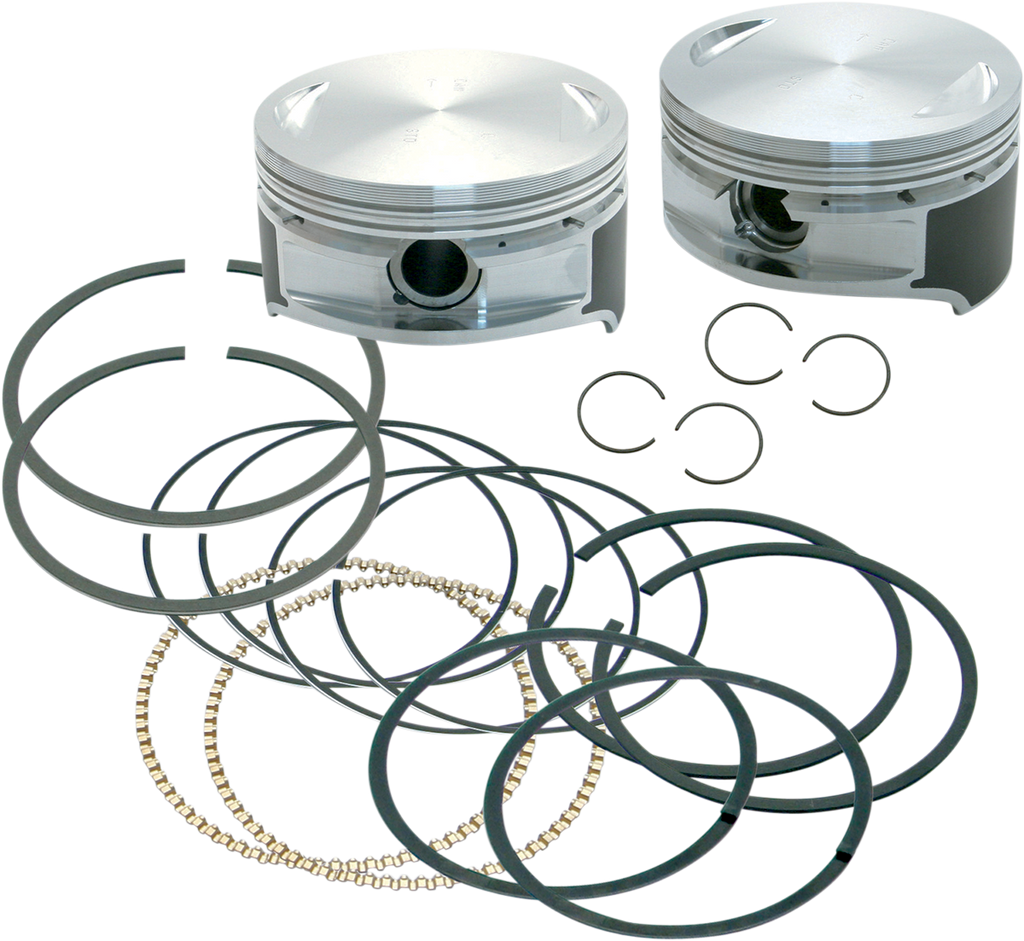 S&S CYCLE Piston Kit - 106" Stroker - 3.875" +0.005" - 95"-103" Motors 92-1214 — image 2