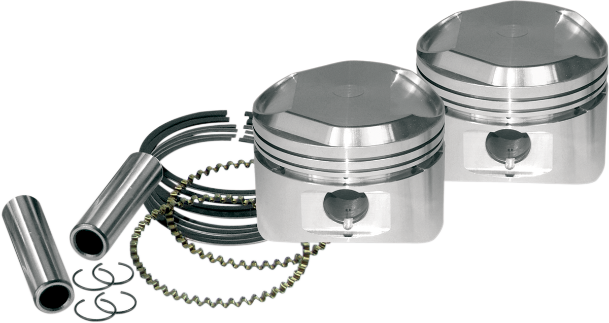 S&S CYCLE Piston Kit - for S&S Super Stock® Cylinder Heads - XL 1200 - Standard 92-2016 — image 1