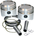 S&S CYCLE Piston Kit - For Super Stock Heads - 3.500" +0.010" - Domed - 80" Big Twin 92-2027 — image 1