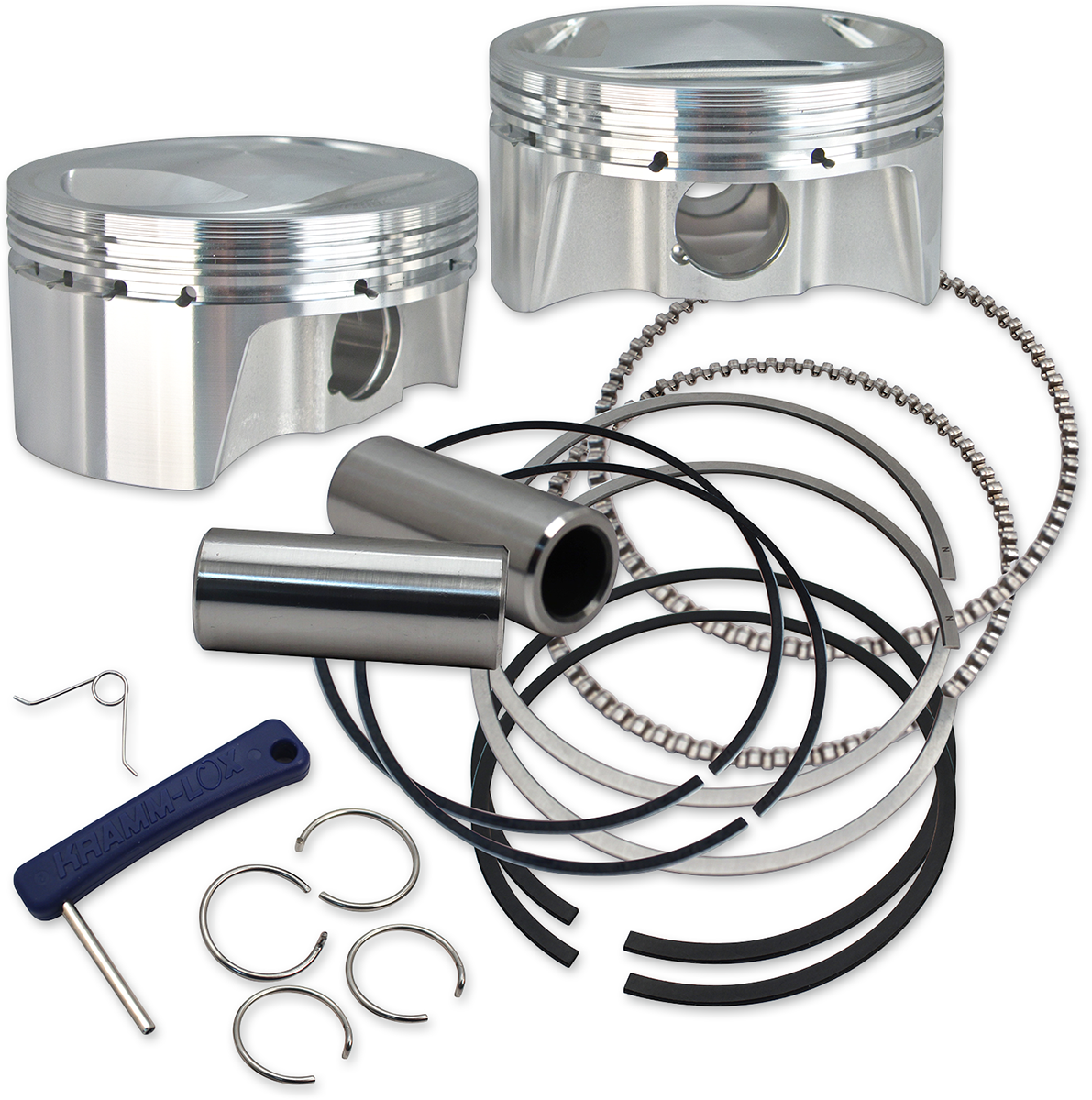 S&S CYCLE Big Bore Forged Piston Kit - 3.937" Bore - 98" Twin Cam - Standard 920-0101 — image 1