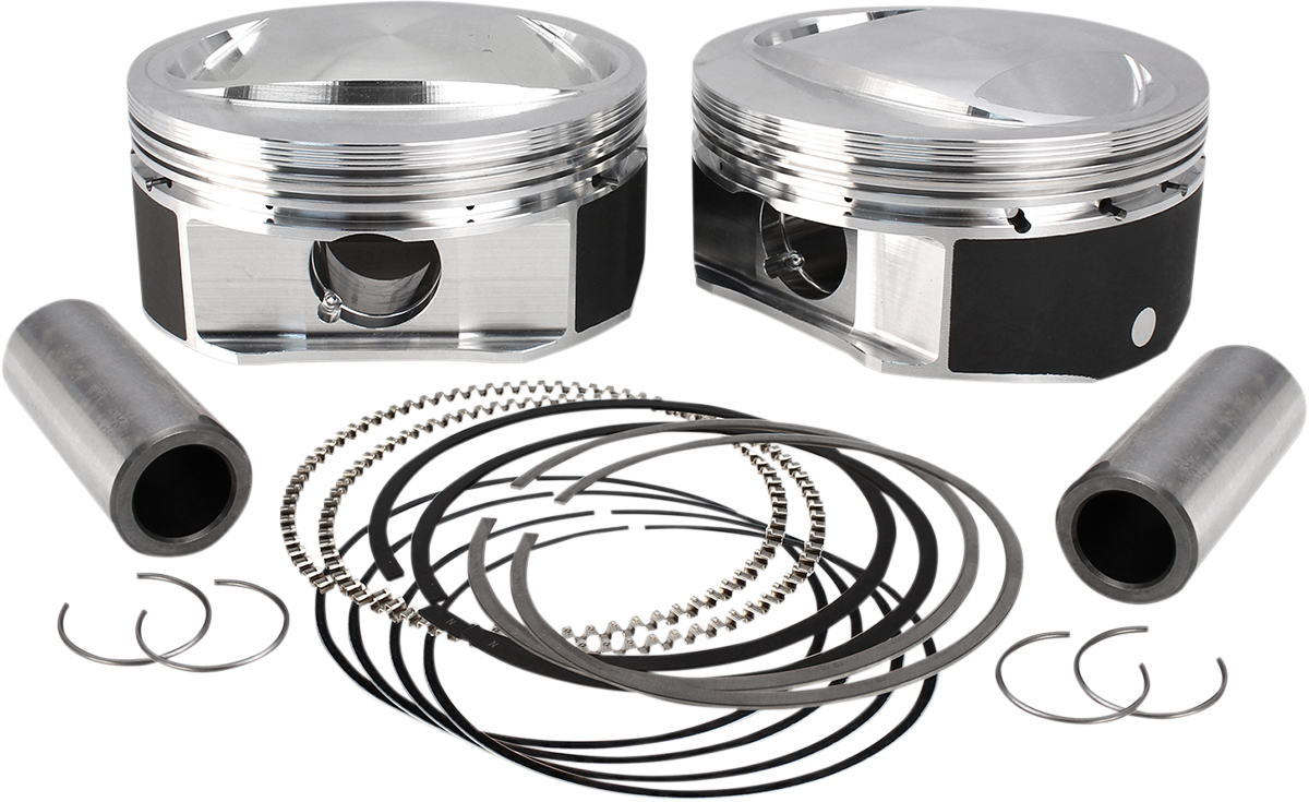 S&S CYCLE High Compression Piston Kit - Standard - 110" Twin Cam CVO Motor 920-0114 — image 1