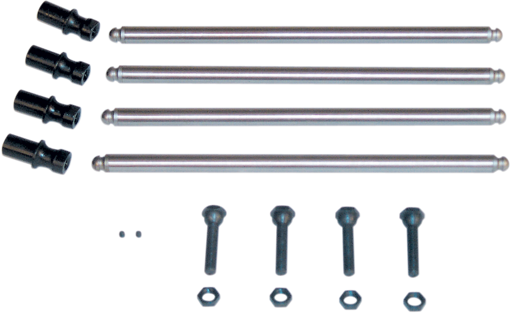 S&S CYCLE Non-Adjustable Pushrod Kit - Conversion w/Adjustable Lifter Adapters - Big Twin 93-5068 — image 1