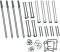 S&S CYCLE Adjustable Pushrod Kit - Chrome Covers - Twin Cam '99-'17 93-5095 — image 1
