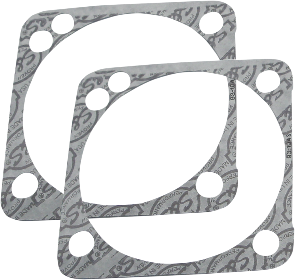 S&S CYCLE Base Gaskets - Front or Rear 4.125" - SSW - '99-'17 Twin Cam 930-0099 — image 1