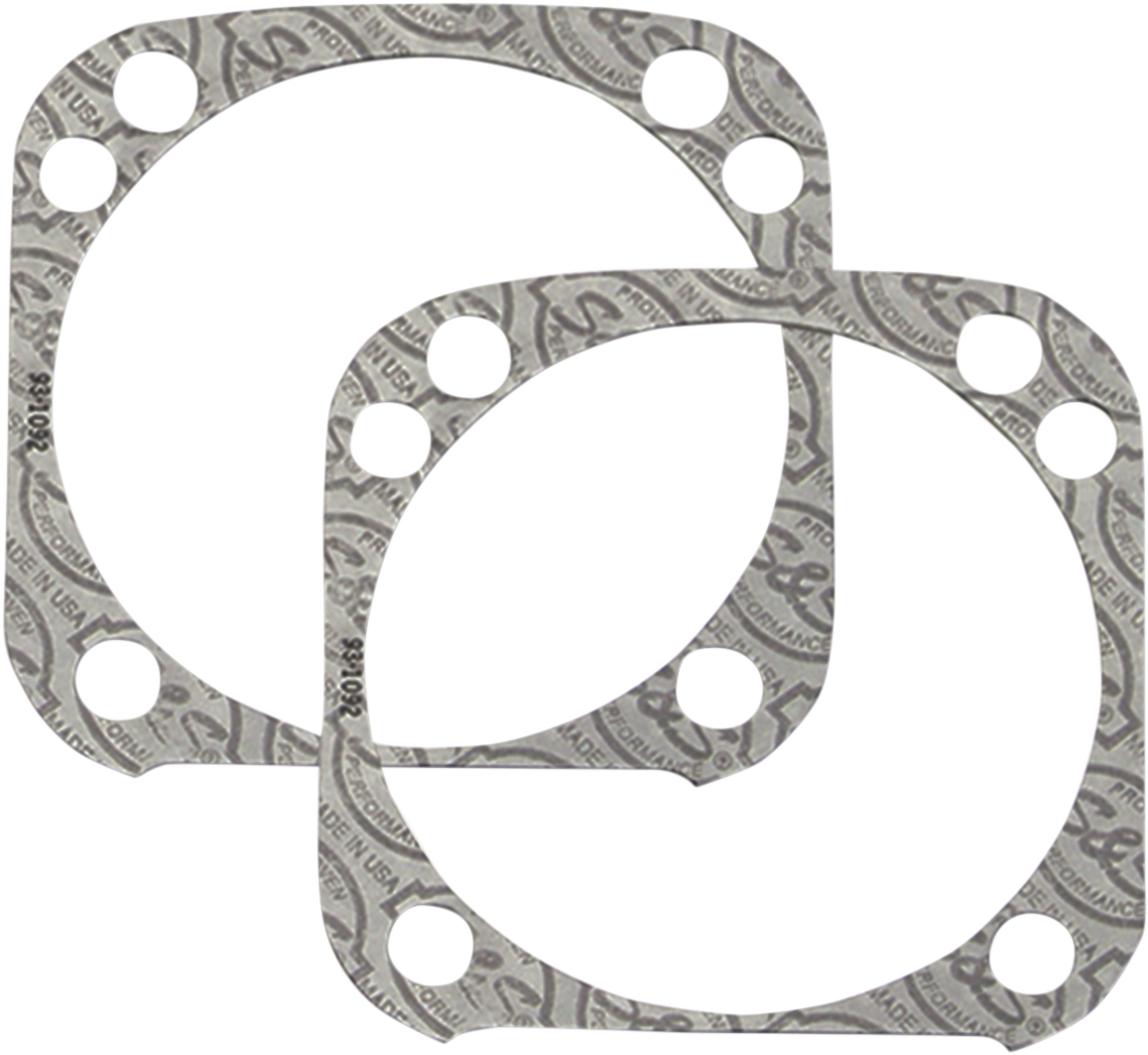 S&S CYCLE Base Gaskets - Front or Rear 4.125" - STK - '99-'17 Twin Cam 930-0101 — image 1