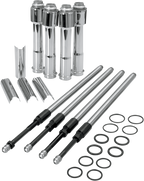 S&S CYCLE Quickee Pushrod Kit with Chrome Covers - M8 930-0123 — image 2