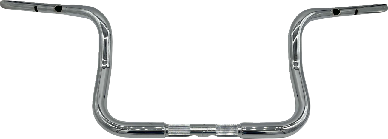FAT BAGGERS INC. 1-1/4" EZ Install Round Top Handlebar - 10" - Chrome 943010 — image 1