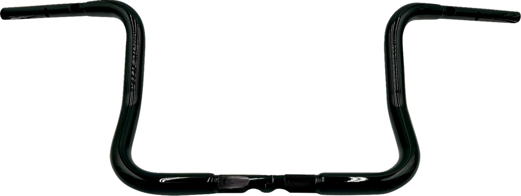 FAT BAGGERS INC. 1-1/4" EZ Install Round Top Handlebar - 12" - Black 943012-B — image 1