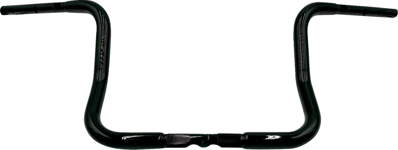FAT BAGGERS INC. 1-1/4" EZ Install Round Top Handlebar - 12" - Black 943012-B — image 1