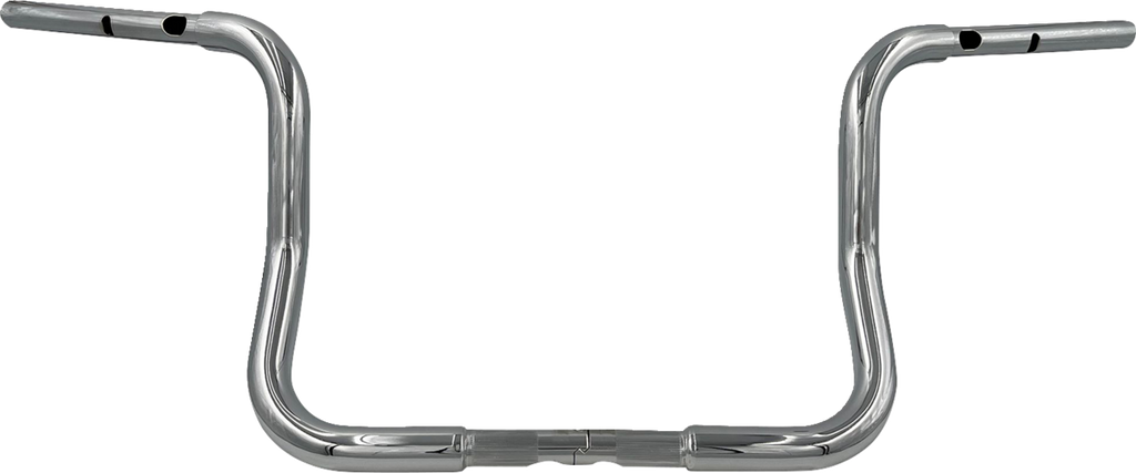 FAT BAGGERS INC. 1-1/4" EZ Install Round Top Handlebar - 12" - Chrome 943012 — image 1