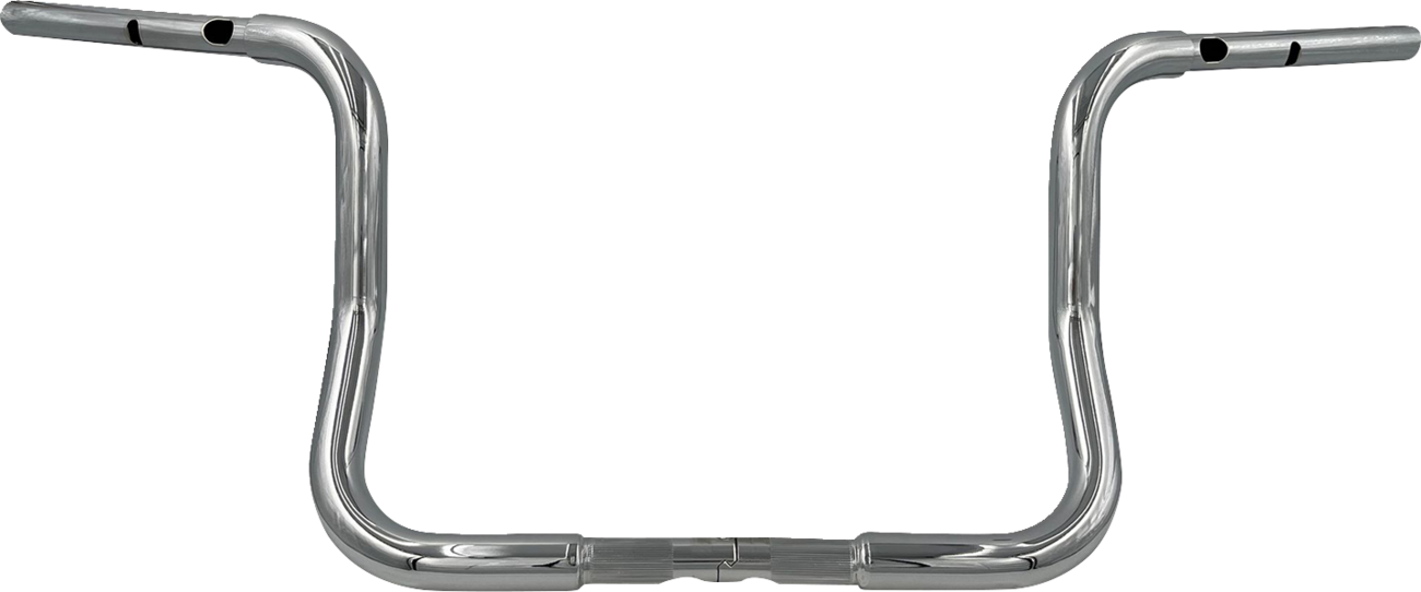 FAT BAGGERS INC. 1-1/4" EZ Install Round Top Handlebar - 12" - Chrome 943012 — image 1