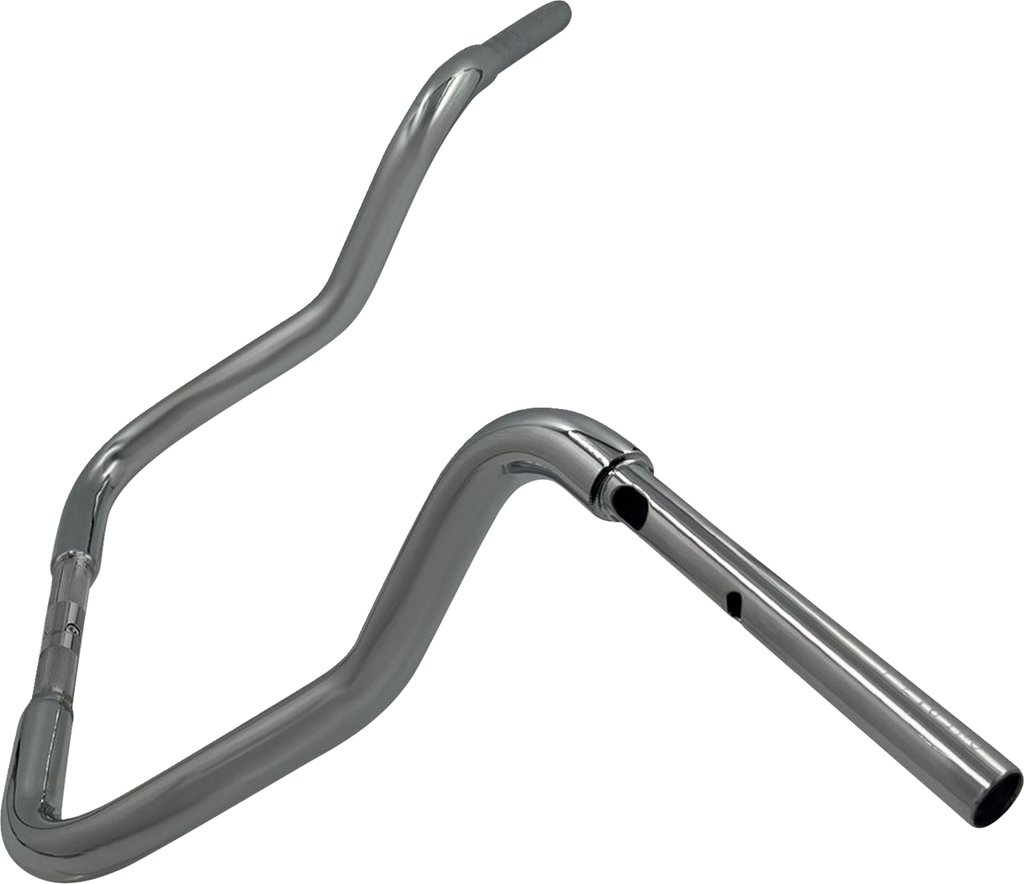 FAT BAGGERS INC. 1-1/4" EZ Install Round Top Handlebar - Reduced Reach - 13" - Chrome 943013 — image 2