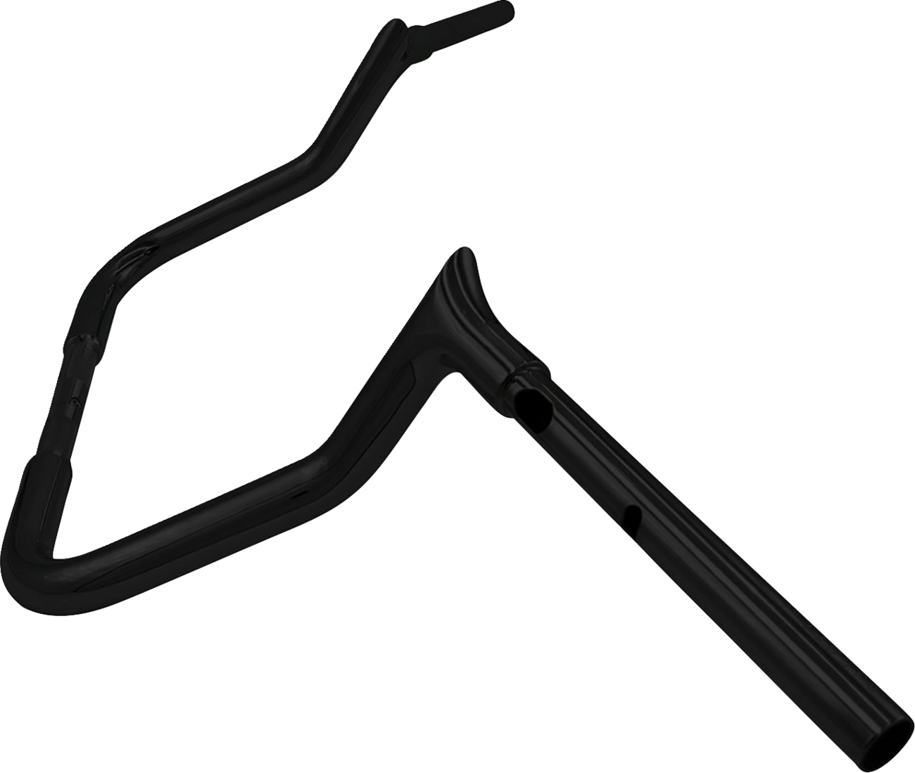 FAT BAGGERS INC. 1-1/4" EZ Install Pointed Top Handlebar - 11" - Black 945011-B — image 2