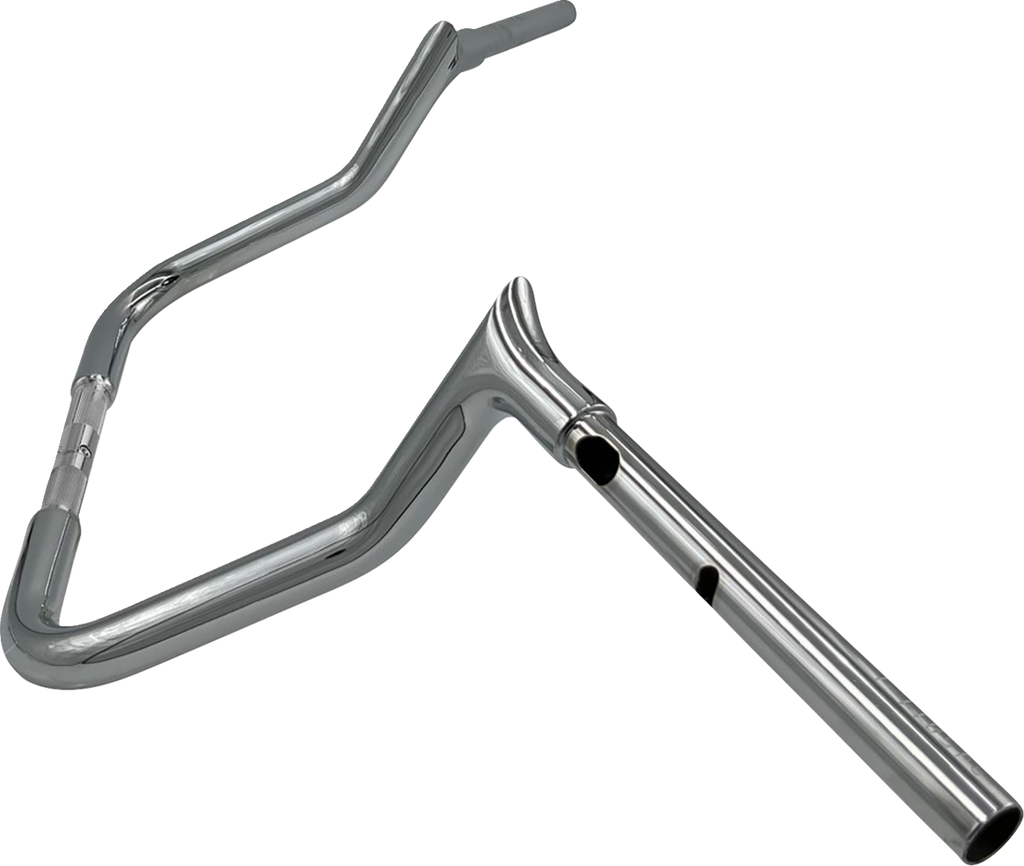 FAT BAGGERS INC. 1-1/4" EZ Install Pointed Top Handlebar - 11" - Chrome 945011 — image 2