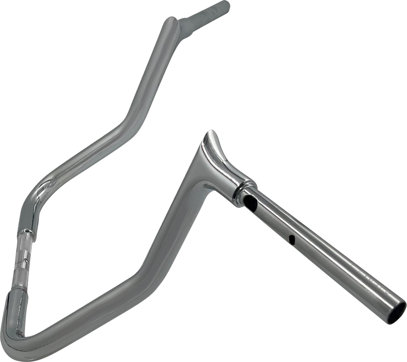 FAT BAGGERS INC. 1-1/4" EZ Install Pointed Top Handlebar - Reduced Reach - 13" - Chrome 945013 — image 2
