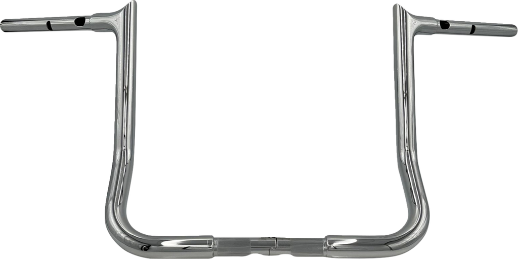 FAT BAGGERS INC. 1-1/4" EZ Install Pointed Top Handlebar - 14" - Chrome 945014 — image 1