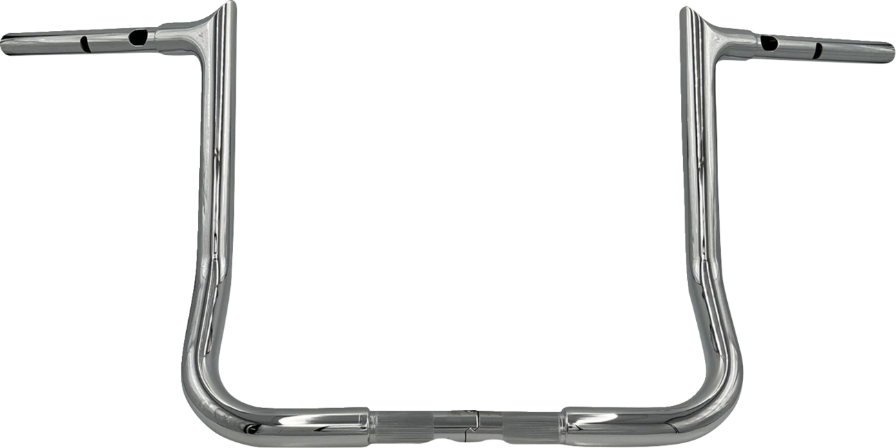 FAT BAGGERS INC. 1-1/4" EZ Install Pointed Top Handlebar - 14" - Chrome 945014 — image 1
