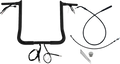 FAT BAGGERS INC. EZ Install Wired Handlebar Kit - 1-1/4" - Pointed Top - 16" - Black 949016-B — image 1
