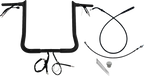 FAT BAGGERS INC. EZ Install Wired Handlebar Kit - 1-1/4" - Pointed Top - 16" - Black 949016-B — image 1