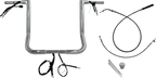 FAT BAGGERS INC. EZ Install Wired Handlebar Kit - 1-1/4" - Pointed Top - 16" - Chrome 949016 — image 2