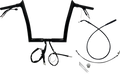 FAT BAGGERS INC. 1-1/4" EZ Install Pointed Top Handlebar - 12" - Black 949912-B — image 1