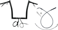 FAT BAGGERS INC. 1-1/4" EZ Install Pointed Top Handlebar - 14" - Black 949914-B — image 1
