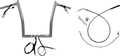 FAT BAGGERS INC. 1-1/4" EZ Install Pointed Top Handlebar - 14" - Chrome 949914 — image 1