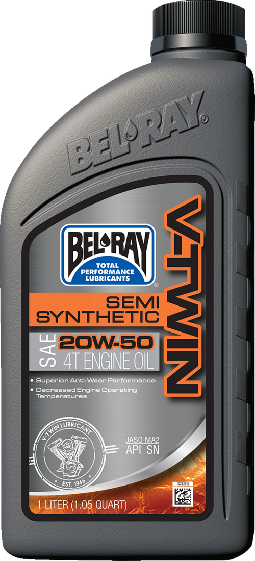 Bel-Ray V-Twin Semi-Synthetic 4-Stroke Engine Oil - 96910-BT1 — image 1
