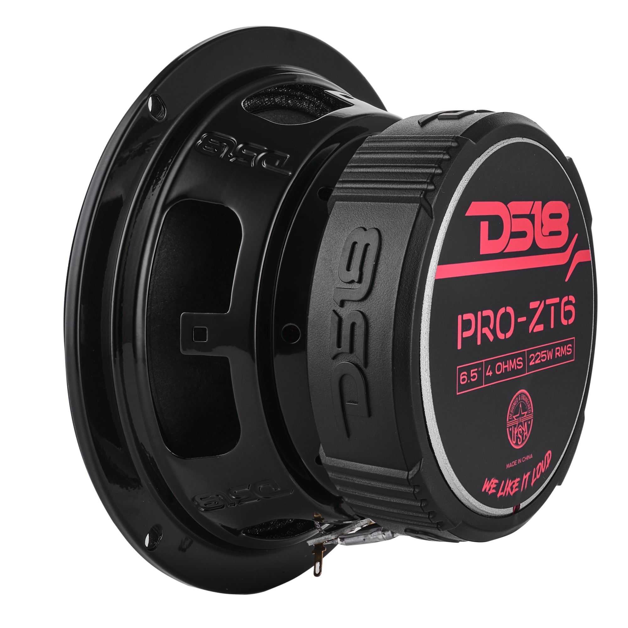 DS18 PRO-ZT6 PRO-ZT 6.5" Coaxial Mid-Range Loudspeaker with Water-Resistant Cone Built-in Bullet Tweeter and Grill | 225W RMS 4-Ohm — image 8