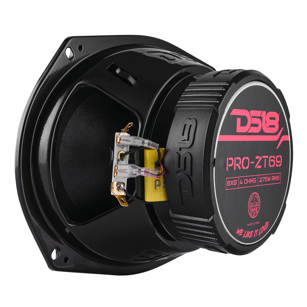 DS18 PRO-ZT69 PRO-ZT 6x9" Coaxial Mid-Range Loudspeaker with Water-Resistant Cone Built-in Bullet Tweeter and Grill | 275W RMS 4-Ohm — image 8