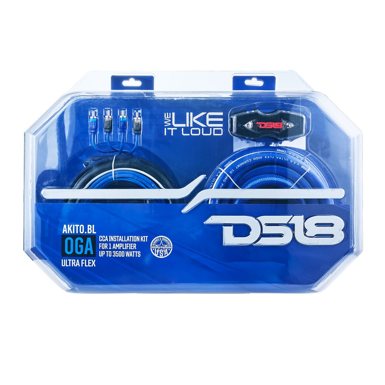 DS18 AKIT0.BL 0-GA Amplifier Installation Wiring Kit - Blue — image 5