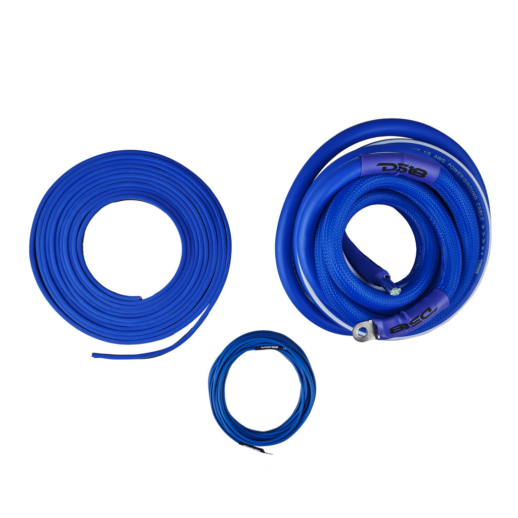 DS18 AKIT0.BL 0-GA Amplifier Installation Wiring Kit - Blue — image 3