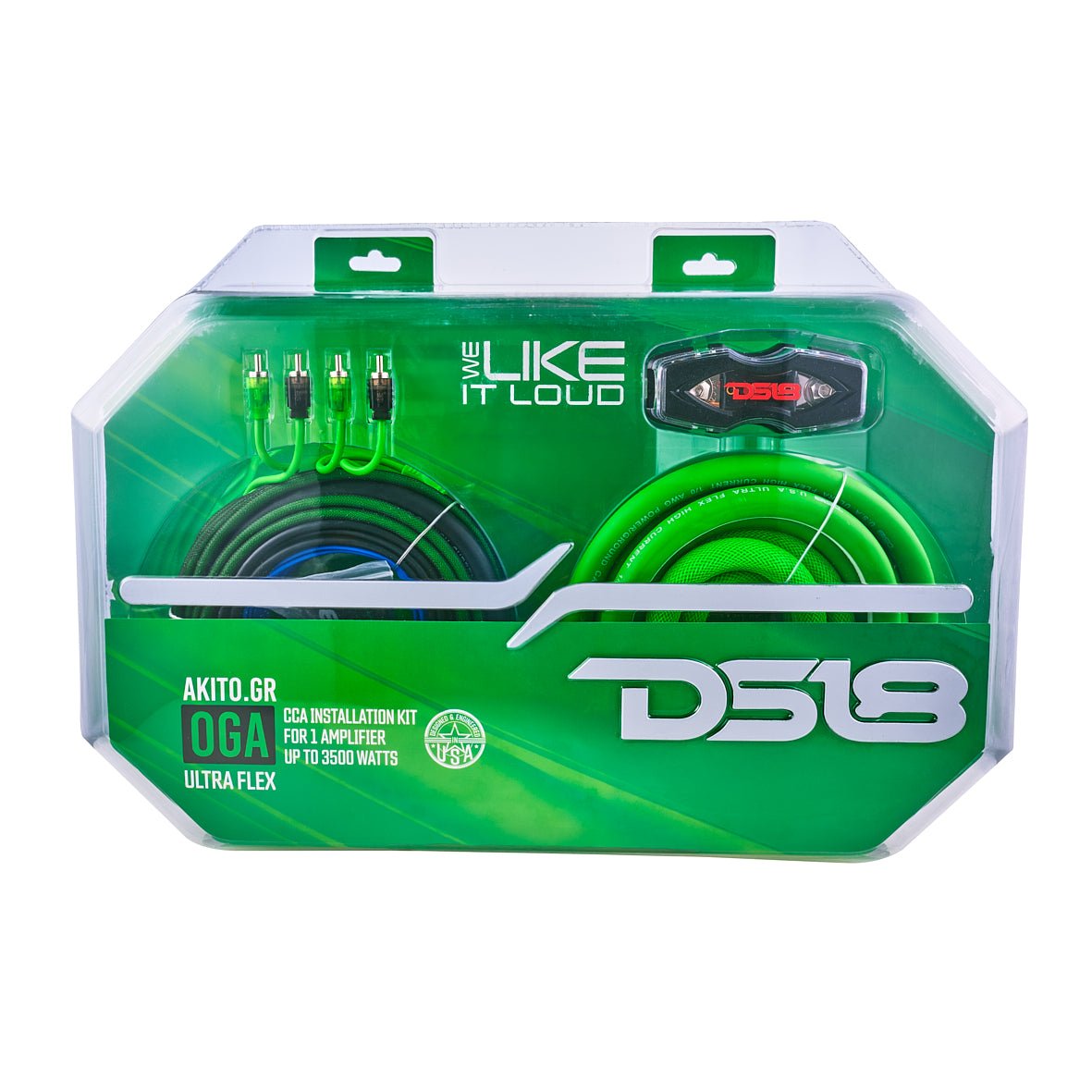 DS18 AKIT0.GR 0-GA Amplifier Installation Wiring Kit - Green — image 5