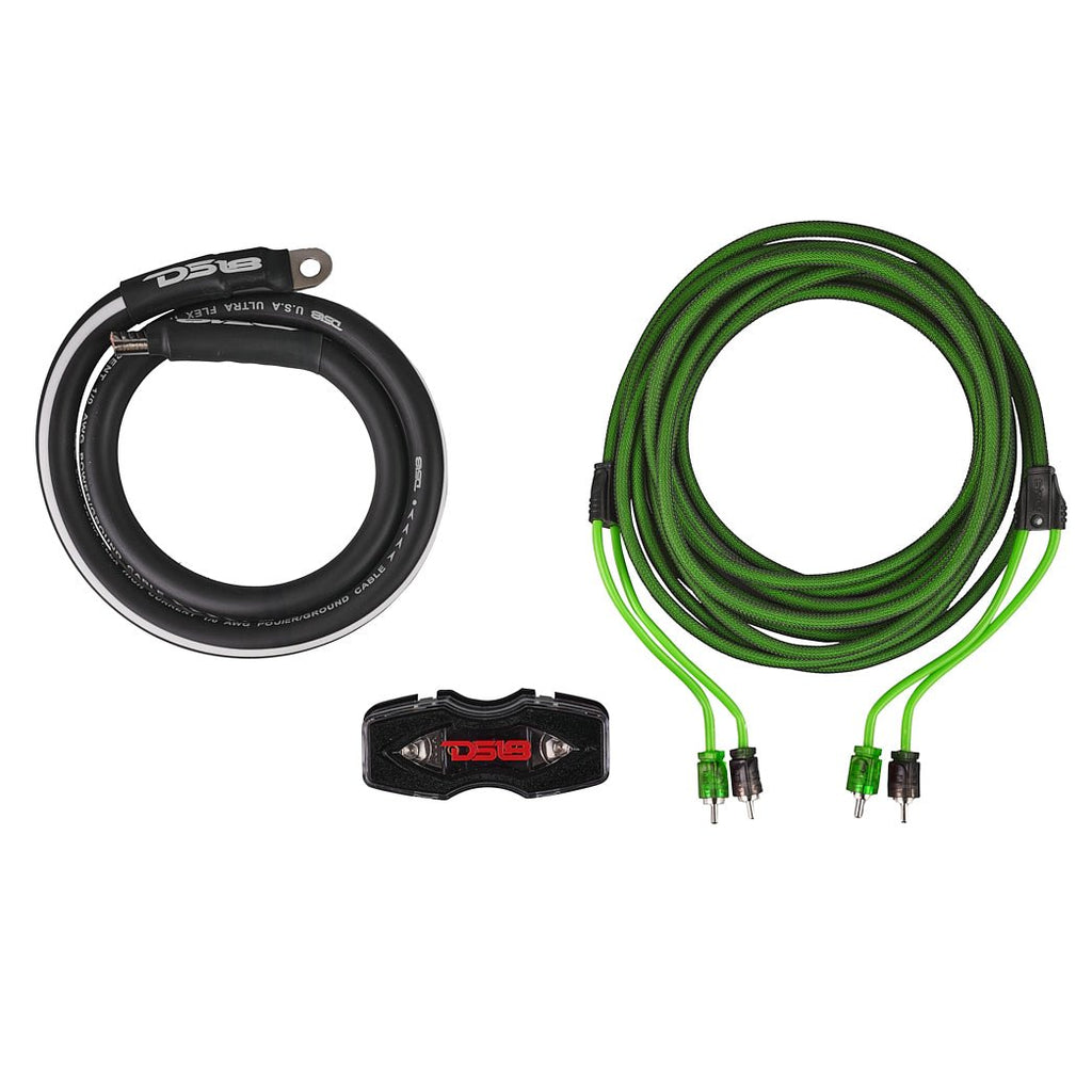 DS18 AKIT0.GR 0-GA Amplifier Installation Wiring Kit - Green — image 3