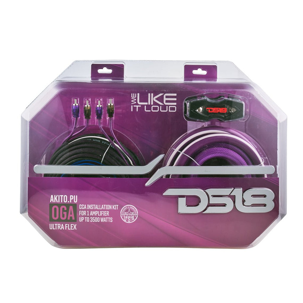 DS18 AKIT0.PU 0-GA Amplifier Installation Wiring Kit - Purple — image 6